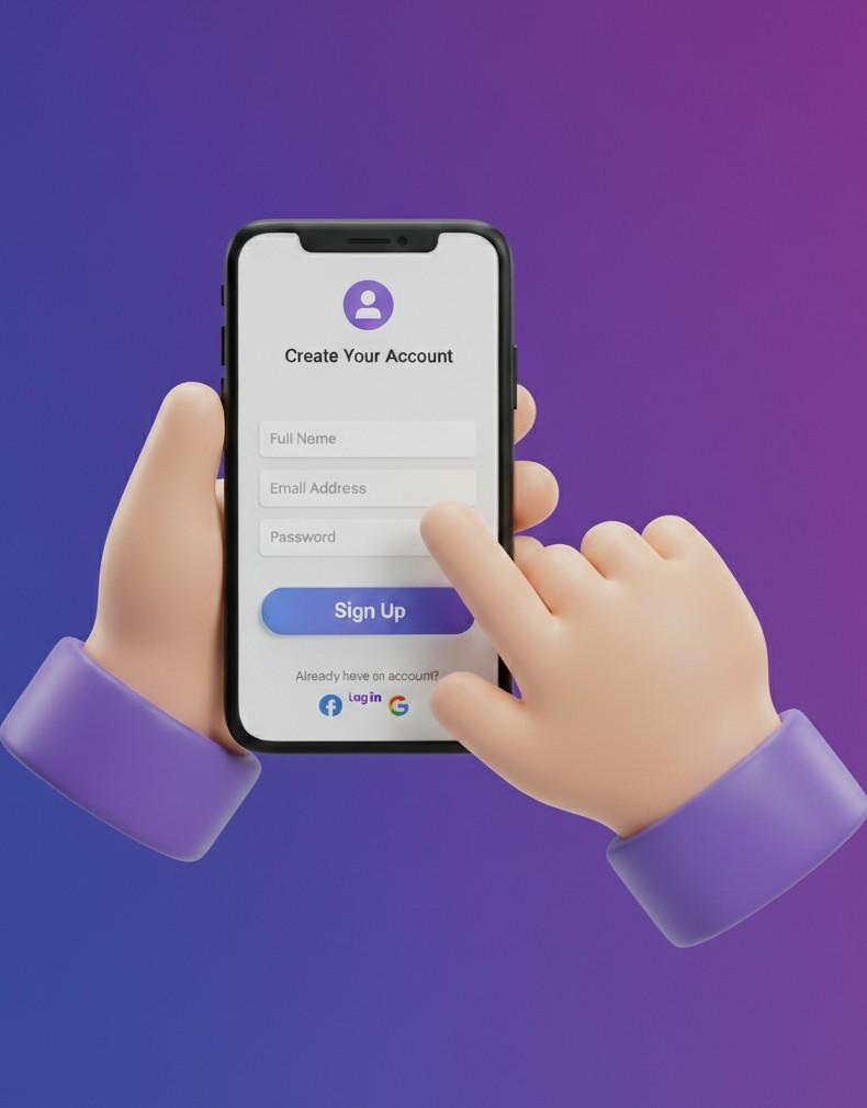 Sign up illustration